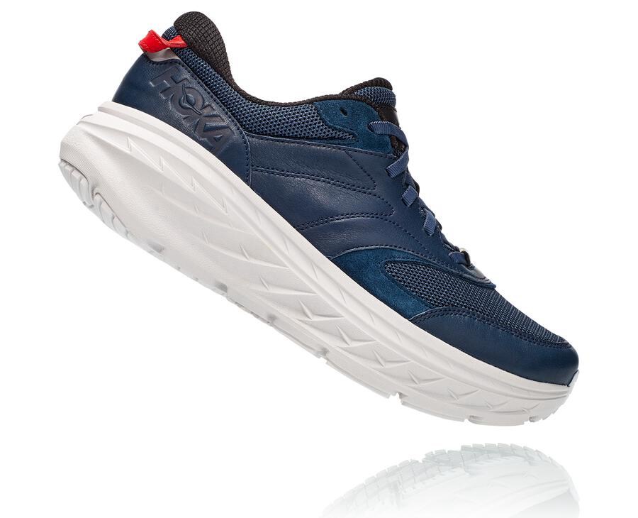 Zapatillas Running Hoka One One Hombre - Bondi L - Azul Marino/Blancas - NCR465079